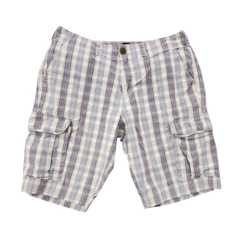 GAP JEANS 1969 Men's Cargo Shorts LIGHT BLUE IVORY BROWN RED Cotton Chino 34